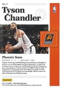 Back of Tyson Chandler