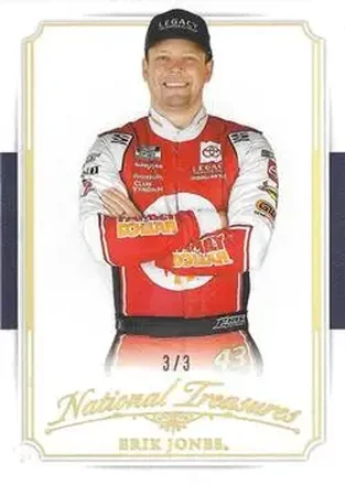 2025 Panini National Treasures - 2016 Throwback Holo Gold #8 - Erik Jones - Legacy Motor Club