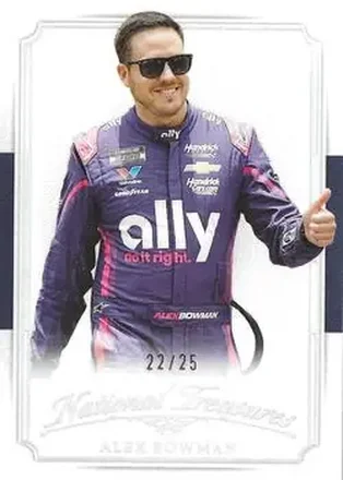 2025 Panini National Treasures - 2016 Throwback Holo Silver #15 - Alex Bowman - Hendrick Motorsports