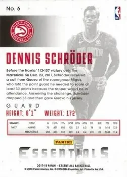 Back of Dennis Schroder