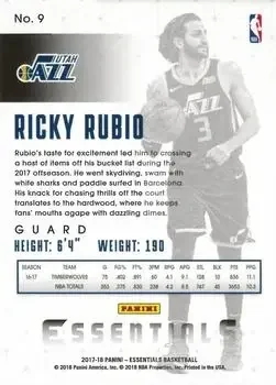 Back of Ricky Rubio