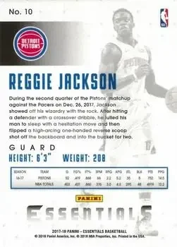 Back of Reggie Jackson