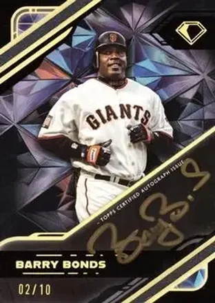 2025 Topps Diamond Icons - Black Polychromatink Autographs Black Parallel Gold Ink #BPA-BB - Barry Bonds - San Francisco Giants