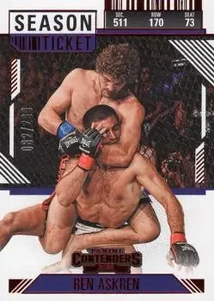 2025 Panini Contenders PFL - Season Ticket Red #51 - Ben Askren