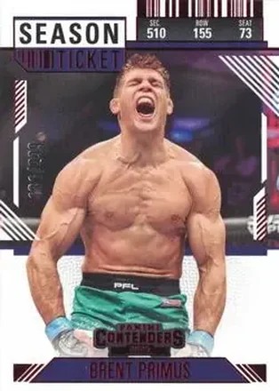 2025 Panini Contenders PFL - Season Ticket Red #56 - Brent Primus