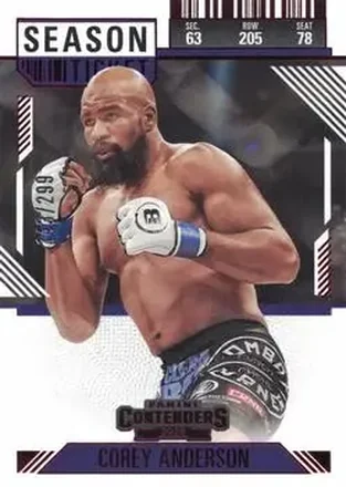 2025 Panini Contenders PFL - Season Ticket Red #88 - Corey Anderson