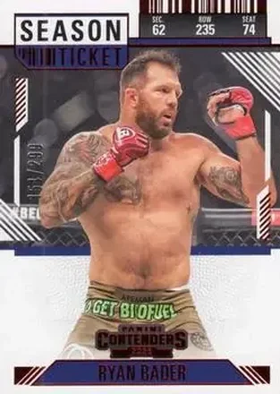 2025 Panini Contenders PFL - Season Ticket Red #94 - Ryan Bader