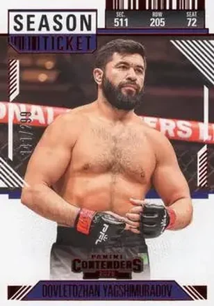 2025 Panini Contenders PFL - Season Ticket Red #96 - Dovletdzhan Yagshimuradov