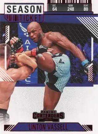 2025 Panini Contenders PFL - Season Ticket Red #100 - Linton Vassell