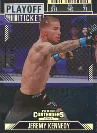 2025 Panini Contenders PFL - Playoff Ticket #2 - Jeremy Kennedy