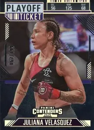 2025 Panini Contenders PFL - Playoff Ticket #24 - Juliana Velasquez