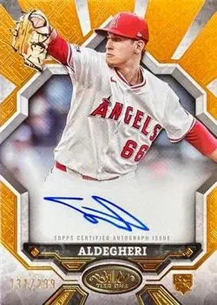 2025 Topps Tier One - Break Out Autographs #BOA-SA - Sam Aldegheri - Los Angeles Angels