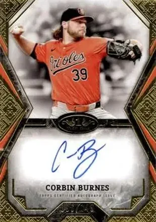 2025 Topps Tier One - Tier One Talent Autographs #TOTA-CB - Corbin Burnes - Baltimore Orioles