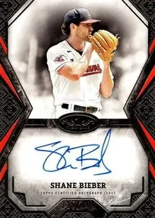 2025 Topps Tier One - Tier One Talent Autographs #TOTA-SB - Shane Bieber - Cleveland Guardians