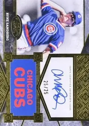 2025 Topps Tier One - Top Shelf Signatures #TSS-RS - Ryne Sandberg - Chicago Cubs