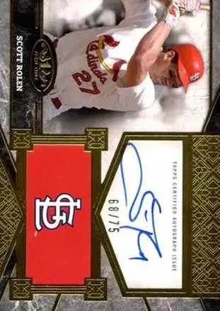2025 Topps Tier One - Top Shelf Signatures #TSS-SR - Scott Rolen - St. Louis Cardinals