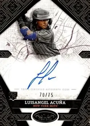 2025 Topps Tier One - City Connect Signatures #CCS-LA - Luisangel Acuña - New York Mets