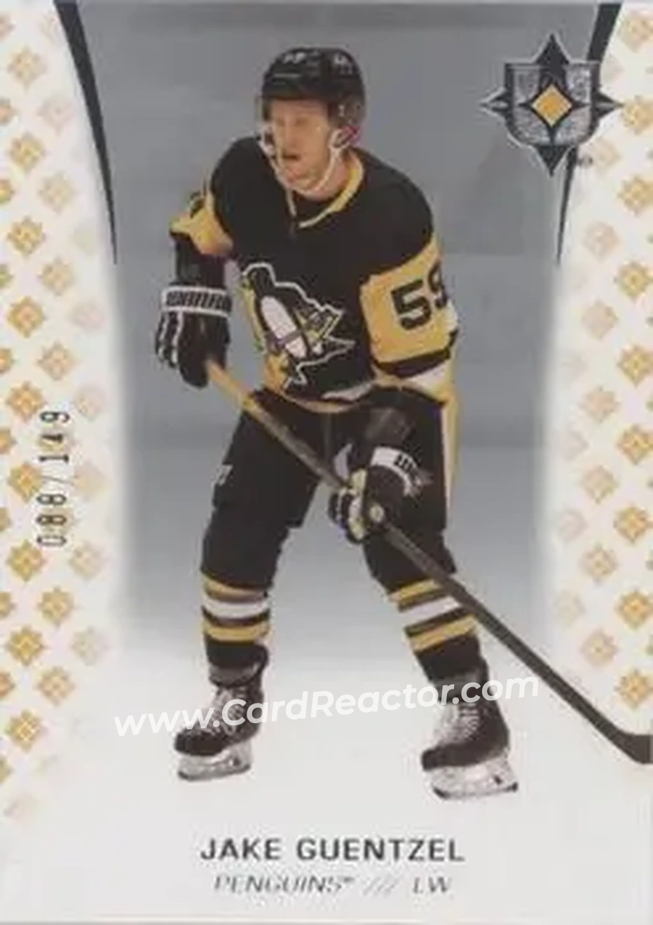 2020-21 Upper Deck Ultimate Collection #2 - Jake Guentzel - Pittsburgh Penguins - Front