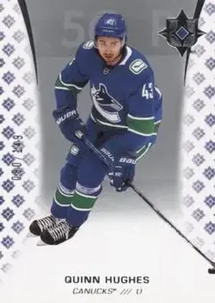 2020-21 Upper Deck Ultimate Collection #36 - Quinn Hughes - Vancouver Canucks