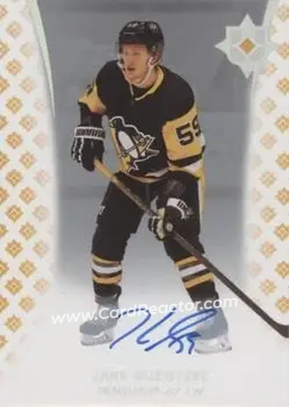 2020-21 Upper Deck Ultimate Collection - Autographs #2 - Jake Guentzel - Pittsburgh Penguins - Front