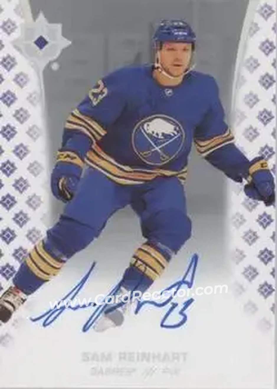 2020-21 Upper Deck Ultimate Collection - Autographs #5 - Sam Reinhart - Buffalo Sabres - Front 2020-21 Upper Deck Ultimate Collection - Autographs #5 - Sam Reinhart - Buffalo Sabres - Front