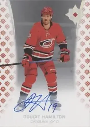 2020-21 Upper Deck Ultimate Collection - Autographs #6 - Dougie Hamilton - Carolina Hurricanes