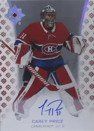 2020-21 Upper Deck Ultimate Collection - Autographs #8 - Carey Price - Montreal Canadiens