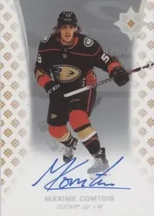 2020-21 Upper Deck Ultimate Collection - Autographs #11 - Maxime Comtois - Anaheim Ducks