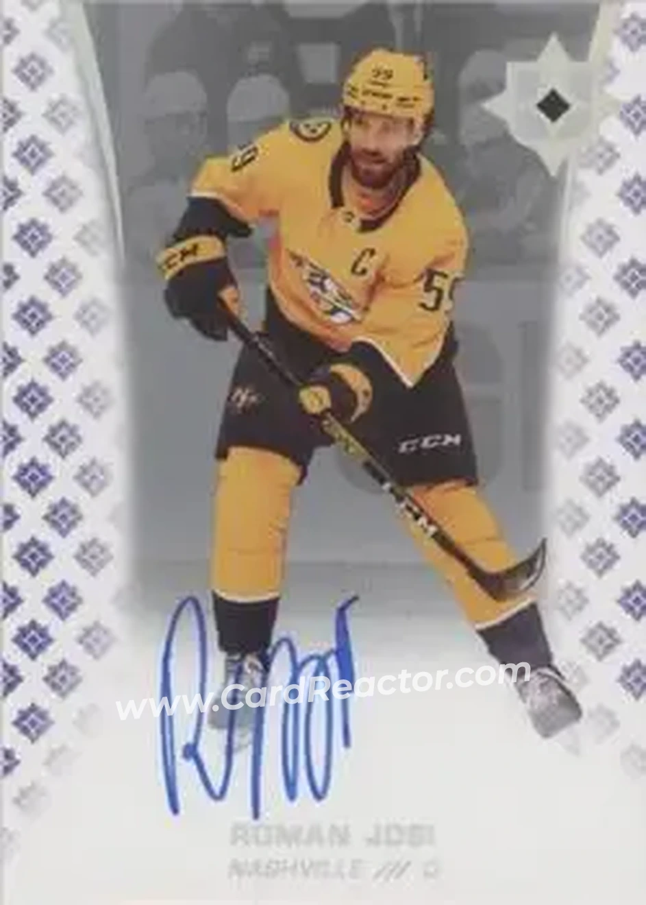 2020-21 Upper Deck Ultimate Collection - Autographs #13 - Roman Josi - Nashville Predators - Front