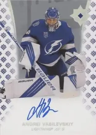 2020-21 Upper Deck Ultimate Collection - Autographs #26 - Andrei Vasilevskiy - Tampa Bay Lightning