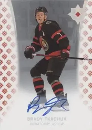 2020-21 Upper Deck Ultimate Collection - Autographs #33 - Brady Tkachuk - Ottawa Senators