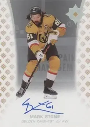 2020-21 Upper Deck Ultimate Collection - Autographs #34 - Mark Stone - Vegas Golden Knights
