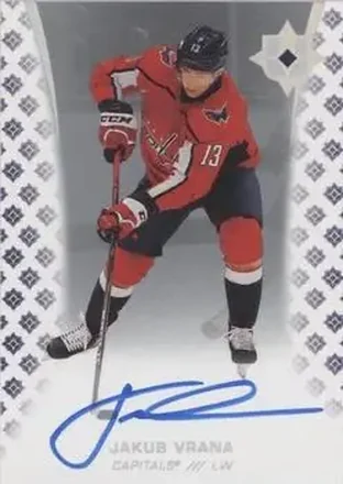 2020-21 Upper Deck Ultimate Collection - Autographs #40 - Jakub Vrana - Washington Capitals