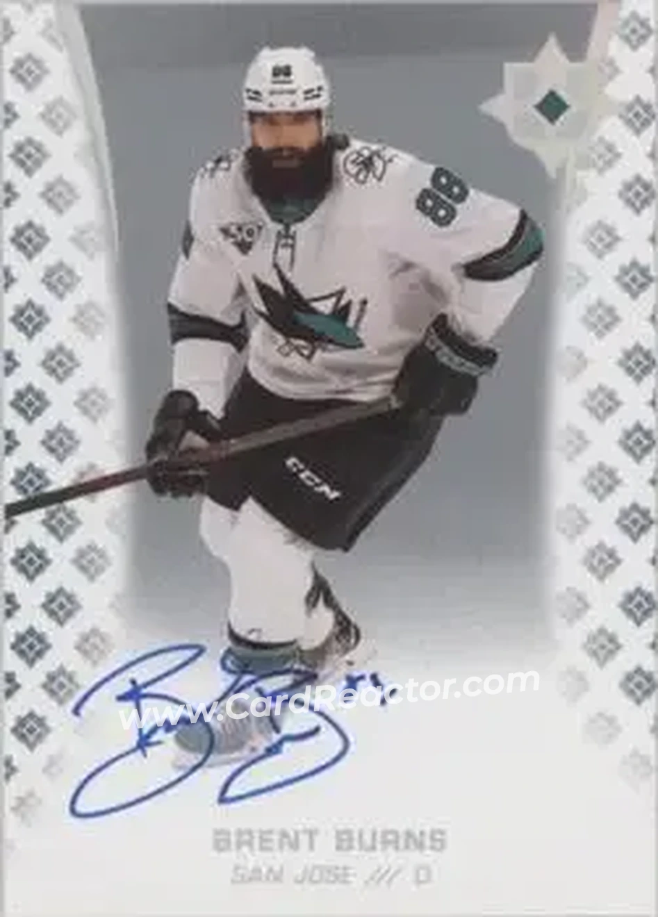 2020-21 Upper Deck Ultimate Collection - Autographs #47 - Brent Burns - San Jose Sharks - Front