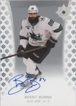 2020-21 Upper Deck Ultimate Collection - Autographs #47 - Brent Burns - San Jose Sharks