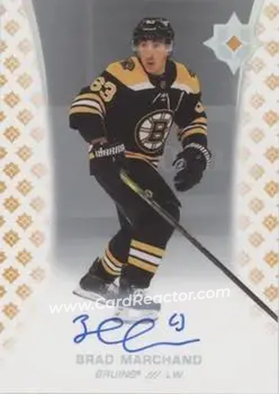 2020-21 Upper Deck Ultimate Collection - Autographs #49 - Brad Marchand - Boston Bruins - Front