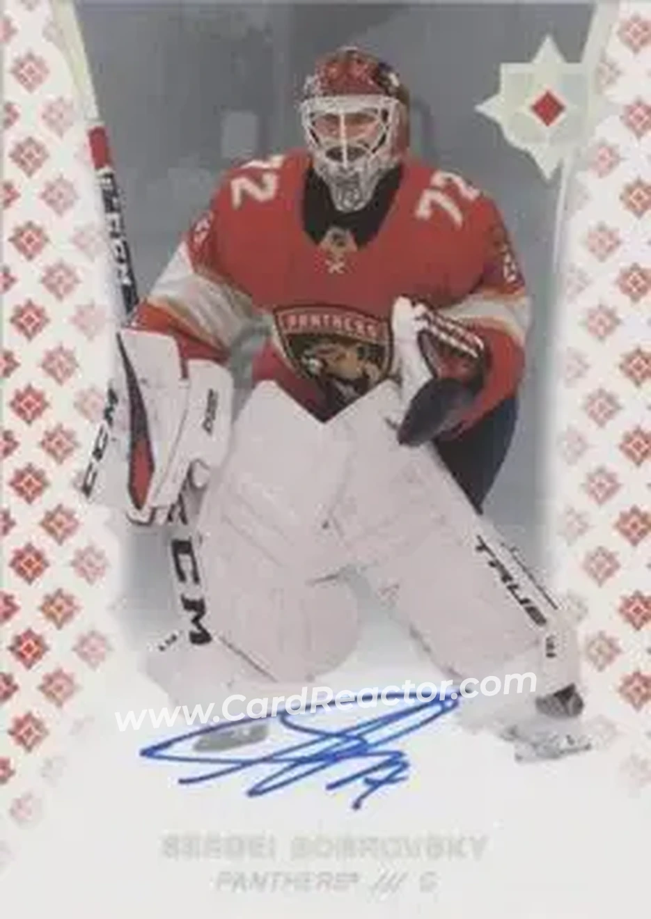 2020-21 Upper Deck Ultimate Collection - Autographs #54 - Sergei Bobrovsky - Florida Panthers - Front