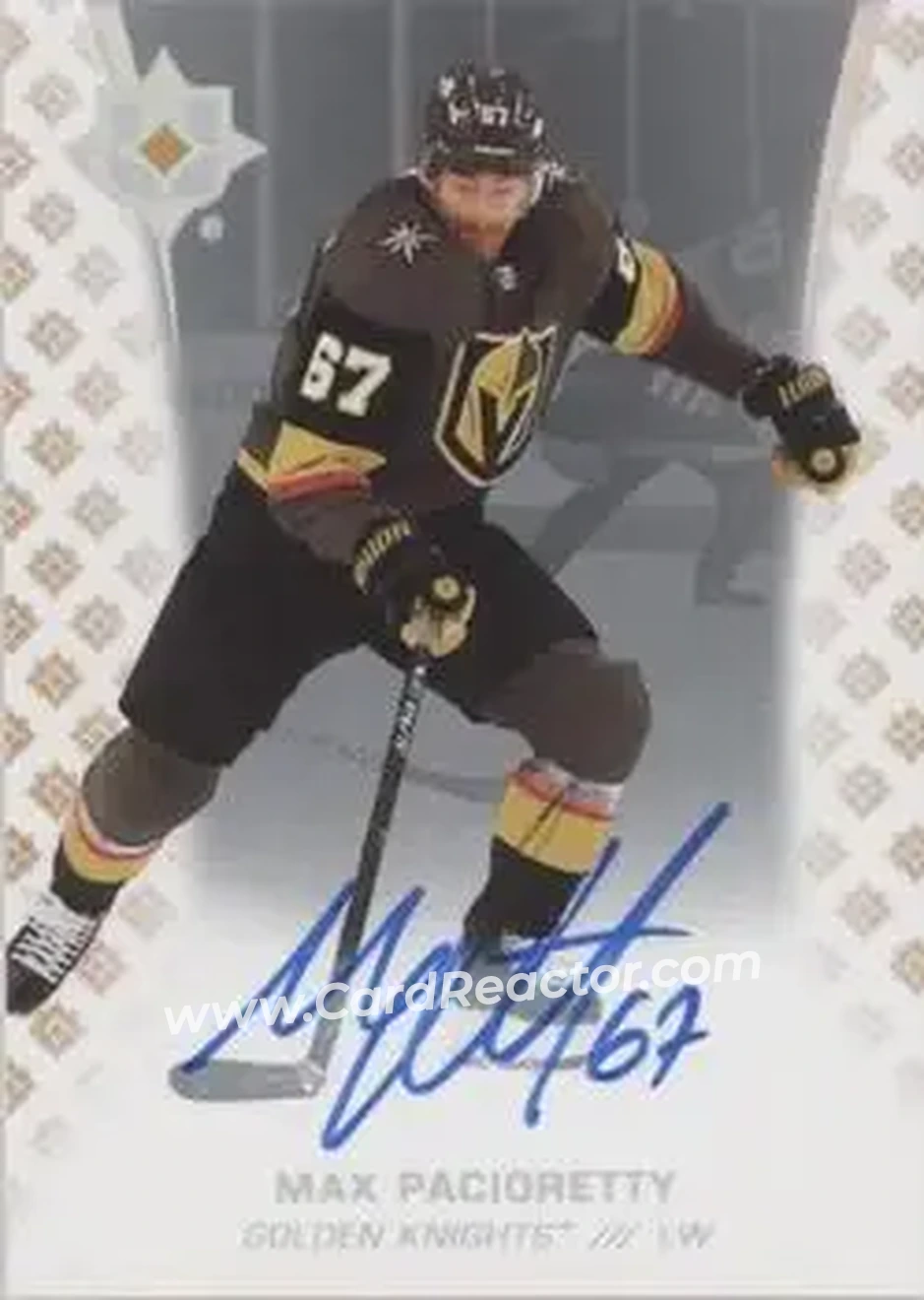 2020-21 Upper Deck Ultimate Collection - Autographs #62 - Max Pacioretty - Vegas Golden Knights - Front