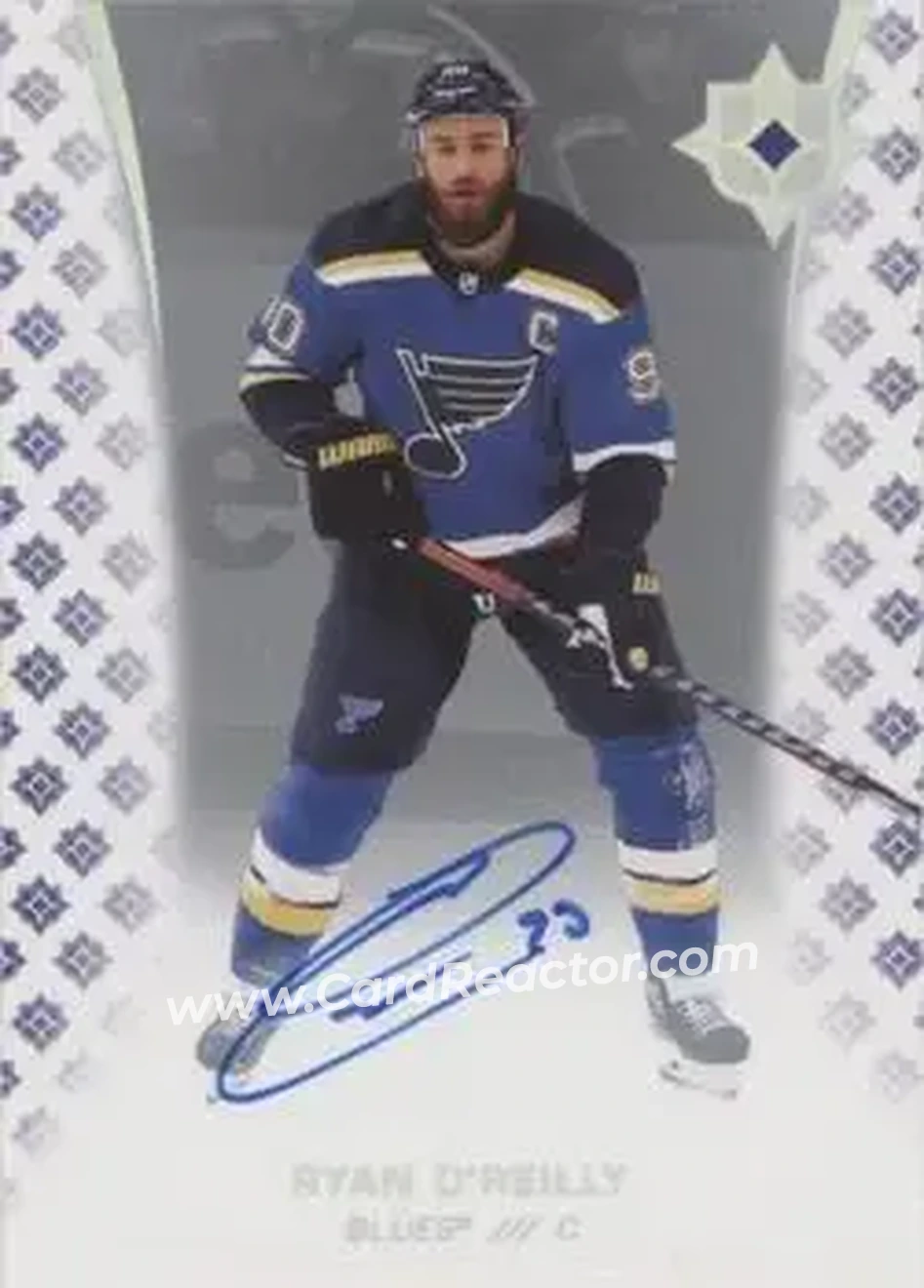 2020-21 Upper Deck Ultimate Collection - Autographs #64 - Ryan O'Reilly - St. Louis Blues - Front