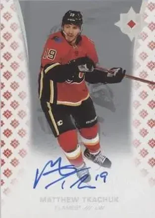 2020-21 Upper Deck Ultimate Collection - Autographs #71 - Matthew Tkachuk - Calgary Flames