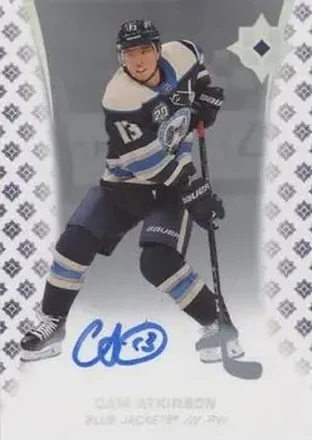 2020-21 Upper Deck Ultimate Collection - Autographs #74 - Cam Atkinson - Columbus Blue Jackets