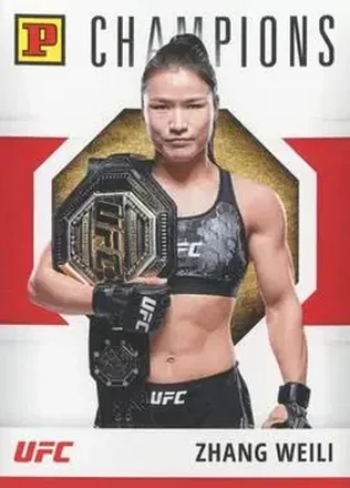 2022 Panini UFC Debut Edition - Red #127 - Zhang Weili