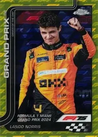 2025 Topps Chrome Logofractor Edition Formula 1 - Yellow #127 - Lando Norris - McLaren F1