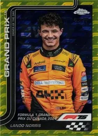 2025 Topps Chrome Logofractor Edition Formula 1 - Yellow #130 - Lando Norris - McLaren F1