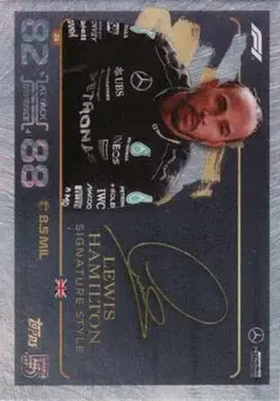 2024 Topps Turbo Attax F1 #24b - Lewis Hamilton - Mercedes-AMG Petronas Formula One Team