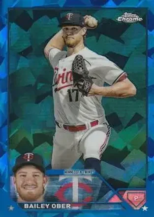 2023 Topps Chrome Update Sapphire Edition #USCS301 - Bailey Ober - Minnesota Twins
