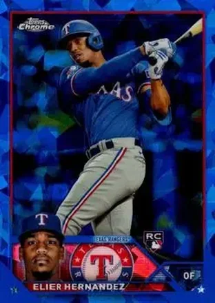 2023 Topps Chrome Update Sapphire Edition #USCS304 - Elier Hernández - Texas Rangers