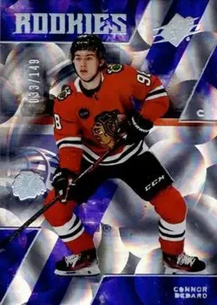 2023-24 SPx - Parallax Purple #101 - Connor Bedard - Chicago Blackhawks
