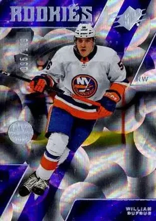 2023-24 SPx - Parallax Purple #114 - William Dufour - New York Islanders