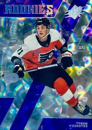 2023-24 SPx - Parallax Purple #115 - Tyson Foerster - Philadelphia Flyers